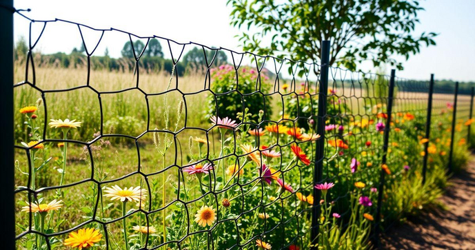 Tela plástica hexagonal é a solução ideal para cercas e proteção de jardins